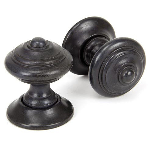 From The Anvil - Elmore Concealed Mortice Knob Set - Aged Bronze - 90297 - Choice Handles