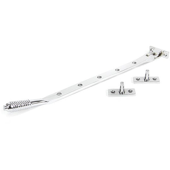From The Anvil - 12" Reeded Stay - Polished Chrome - 90335 - Choice Handles