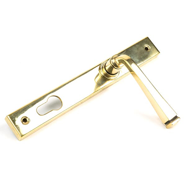 From The Anvil - Avon Slimline Lever Espag. Lock Set - Aged Brass - 90354 - Choice Handles