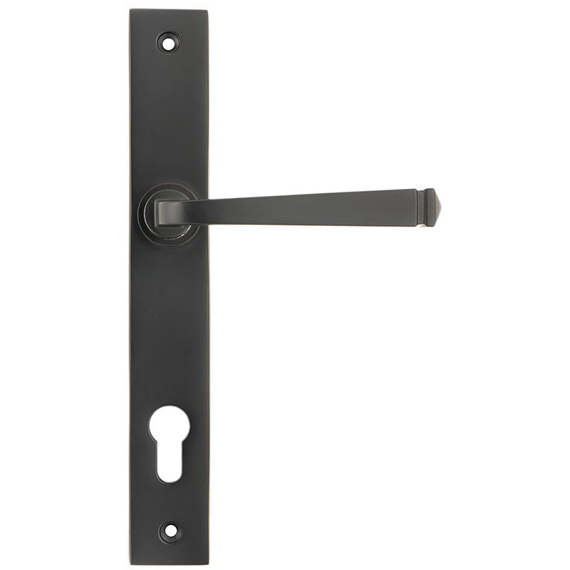 From The Anvil - Avon Slimline Lever Espag. Lock Set - Aged Bronze - 90357 - Choice Handles