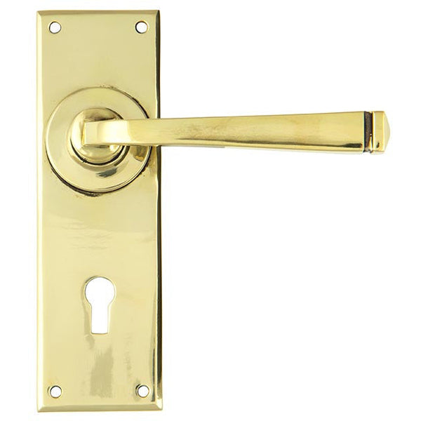 From The Anvil - Avon Lever Lock Set - Aged Brass - 90358 - Choice Handles