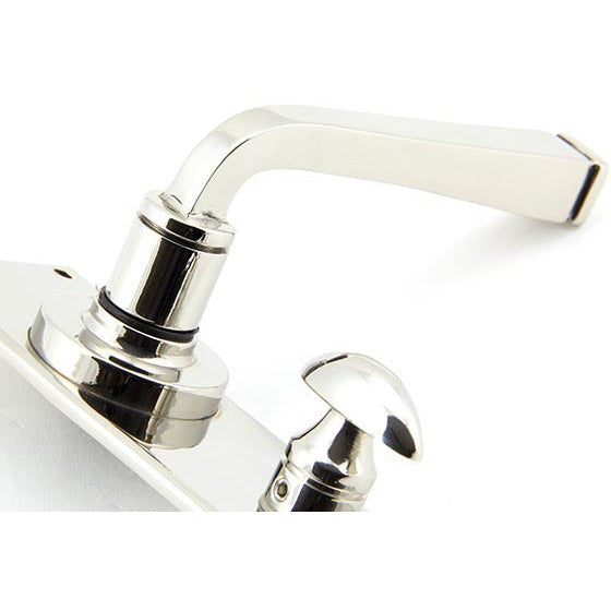 From The Anvil - Avon Lever Bathroom Set - Polished Nickel - 90368 - Choice Handles