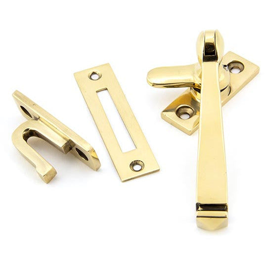 From The Anvil - Locking Avon Fastener - Aged Brass - 90407 - Choice Handles