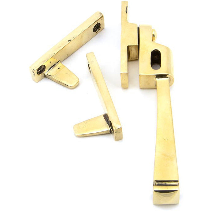 From The Anvil - Night-Vent Locking Avon Fastener - Aged Brass - 90411 - Choice Handles