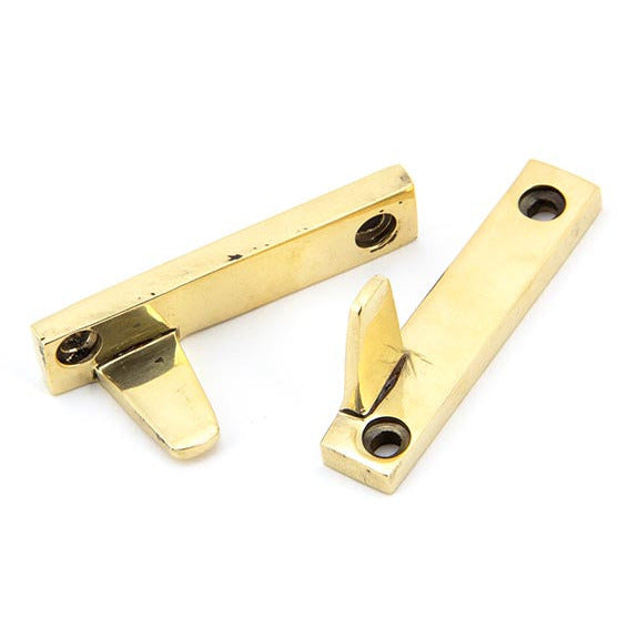 From The Anvil - Night-Vent Locking Avon Fastener - Aged Brass - 90411 - Choice Handles