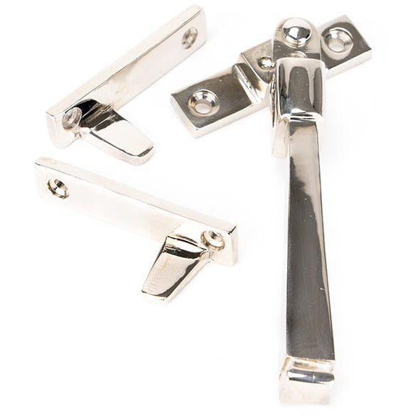 From The Anvil - Night-Vent Locking Avon Fastener - Polished Nickel - 90413 - Choice Handles