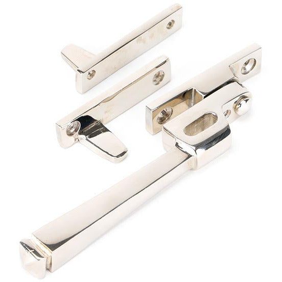 From The Anvil - Night-Vent Locking Avon Fastener - Polished Nickel - 90413 - Choice Handles