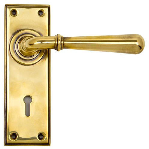 From The Anvil - Newbury Lever Lock Set - Aged Brass - 91414 - Choice Handles