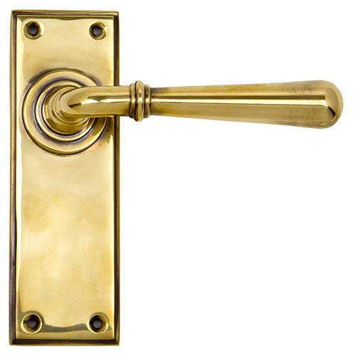 From The Anvil - Newbury Lever Latch Set - Aged Brass - 91415 - Choice Handles