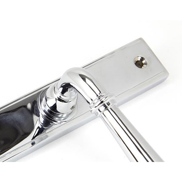 From The Anvil - Newbury Slimline Lever Espag. Lock Set - Polished Chrome - 91420 - Choice Handles