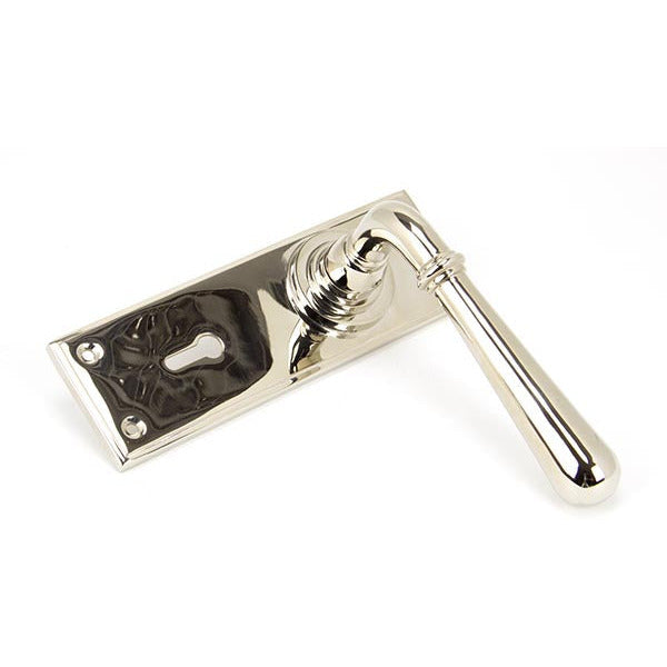 From The Anvil - Newbury Lever Lock Set - Polished Nickel - 91428 - Choice Handles