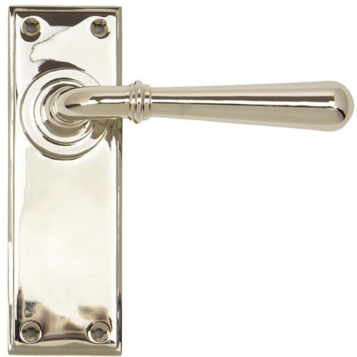 From The Anvil - Newbury Lever Latch Set - Polished Nickel - 91429 - Choice Handles