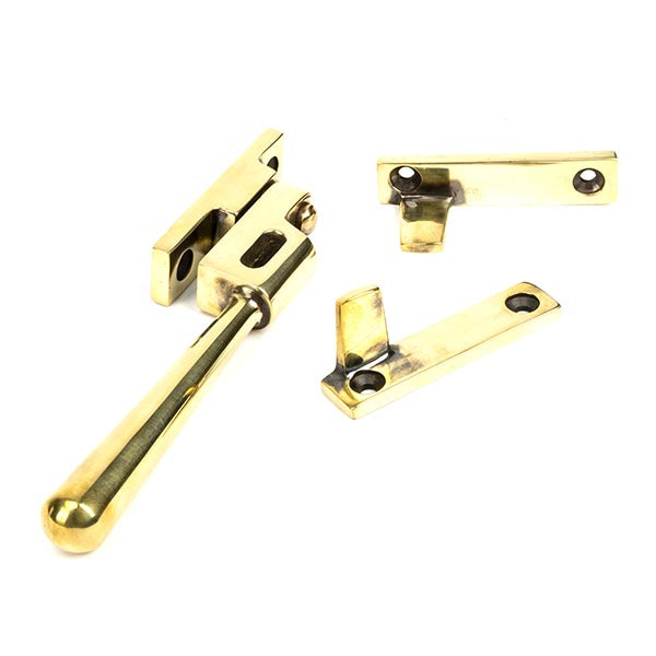 From The Anvil - Night-Vent Locking Newbury Fastener - Aged Brass - 91442 - Choice Handles