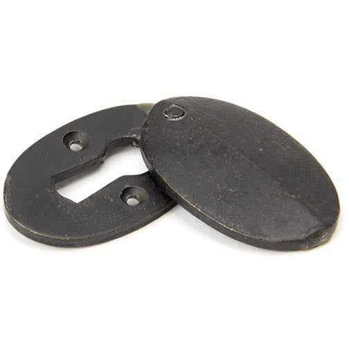 From The Anvil - Oval Escutcheon & Cover - External Beeswax - 91500 - Choice Handles