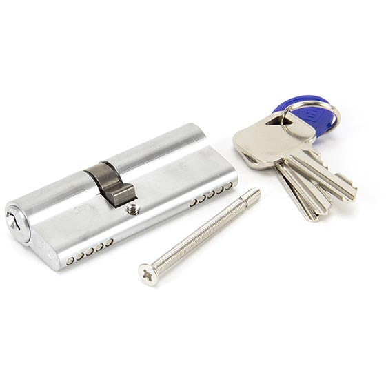 From The Anvil - 35/45 Euro Cylinder - Satin Chrome - 91852 - Choice Handles