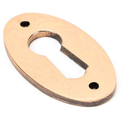 From The Anvil - Oval Escutcheon - Polished Bronze - 91927 - Choice Handles