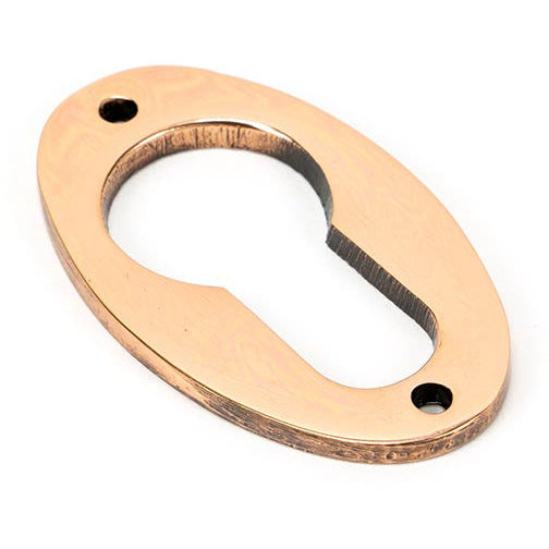 From The Anvil - Oval Euro Escutcheon - Polished Bronze - 91928 - Choice Handles