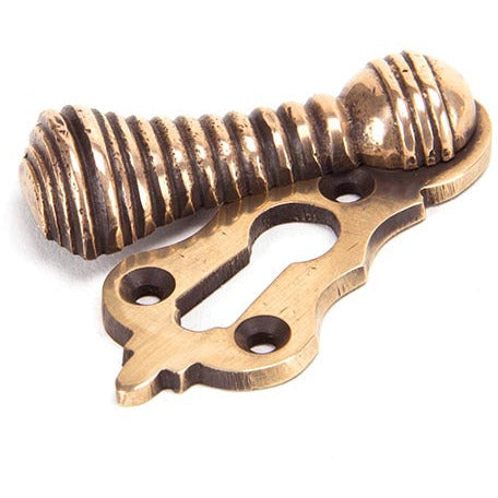 From The Anvil - Beehive Escutcheon - Polished Bronze - 91929 - Choice Handles