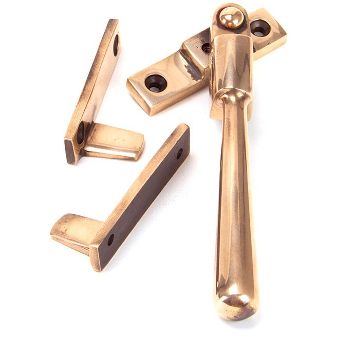 From The Anvil - Night-Vent Locking Newbury Fastener - Polished Bronze - 91952 - Choice Handles