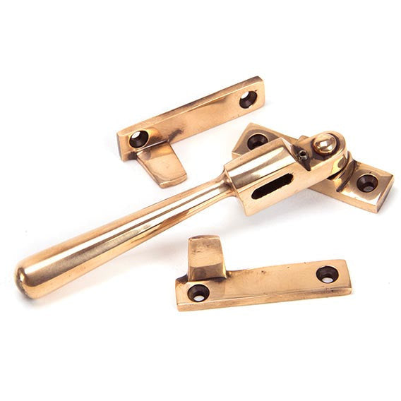 From The Anvil - Night-Vent Locking Newbury Fastener - Polished Bronze - 91952 - Choice Handles