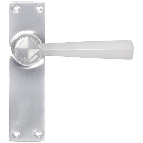 From The Anvil - Straight Lever Latch Set - Satin Chrome - 91970 - Choice Handles