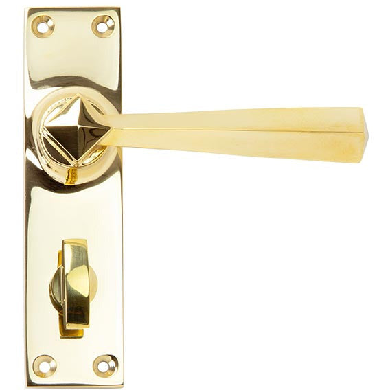 From The Anvil - Straight Lever Bathroom Set - Polished Brass - 91971 - Choice Handles