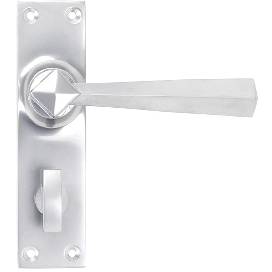 From The Anvil - Straight Lever Bathroom Set - Satin Chrome - 91973 - Choice Handles