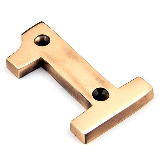 From The Anvil - Numeral 1 - Polished Bronze - 92021 - Choice Handles