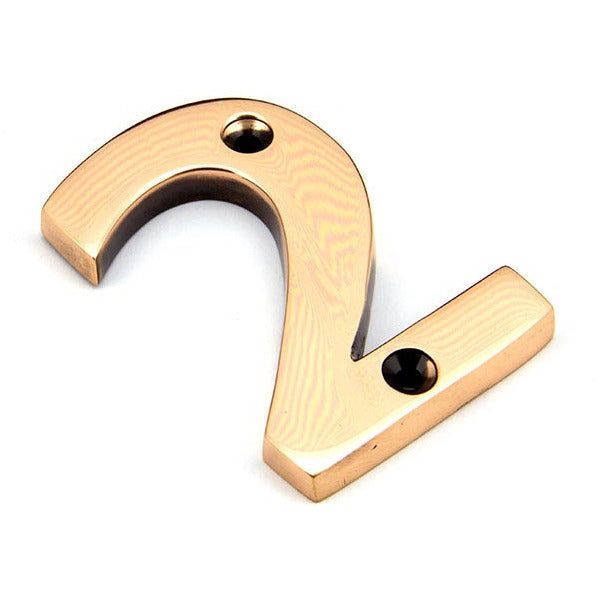 From The Anvil - Numeral 2 - Polished Bronze - 92022 - Choice Handles