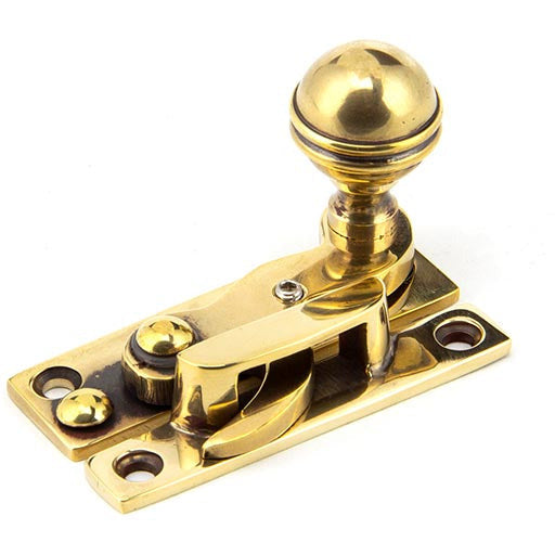 From The Anvil - Prestbury Sash Hook Fastener - Aged Brass - 92042 - Choice Handles