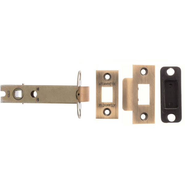 Atlantic - Heavy Duty Bolt Through Tubular Latch 6" - Matt Antique Brass - AL6MAB - Choice Handles