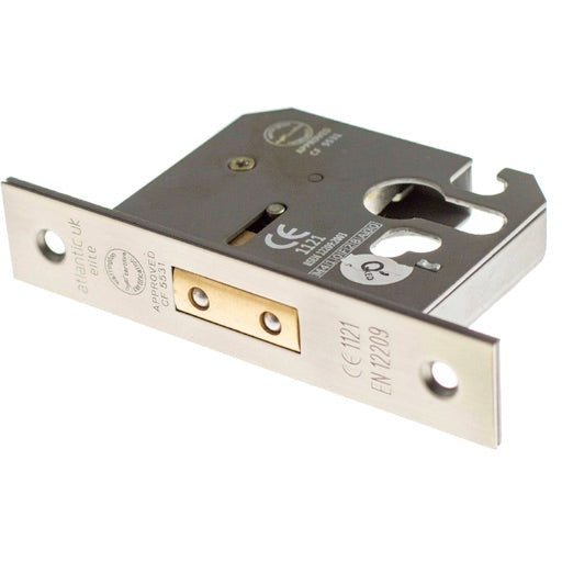 Atlantic Euro Deadlock [CE] 2.5" - Matt Gun Metal - ALKDEADE25MBN - Choice Handles