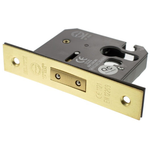 Atlantic Euro Deadlock [CE] 3" - Satin Brass - ALKDEADE3SB - Choice Handles