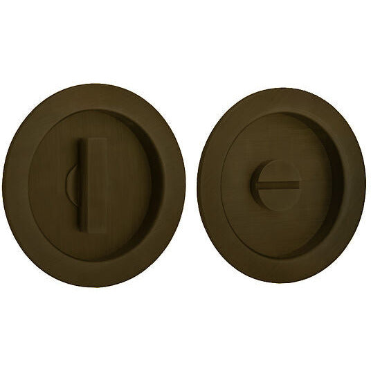 Burlington - 5x12mm Antique Brass Round Concealed Turn and Release - Dark Bronze - BUR216DB - Choice Handles