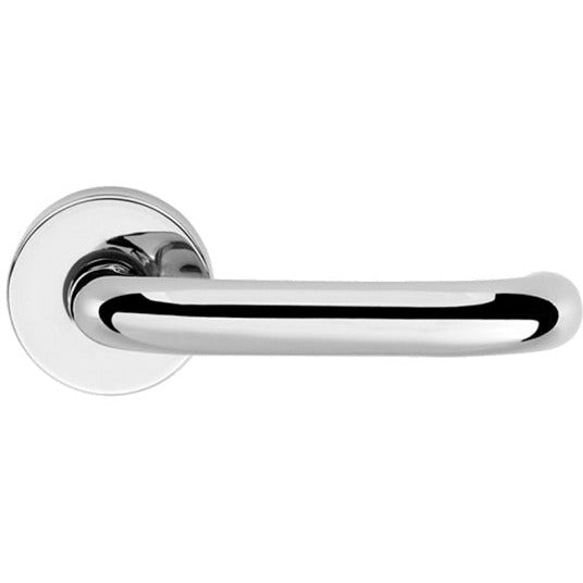 CleanTouch Anti-Bac RTD Safety Lever on Round Rose - Polished Chrome - CTLOR19RTDPC - Choice Handles