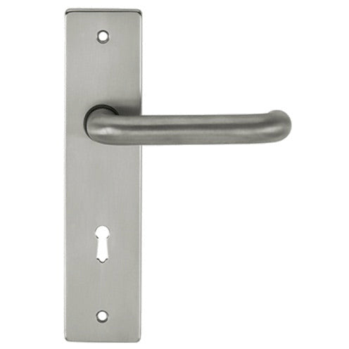 CleanTouch Anti-Bac RTD Safety Lever on Square Euro Backplate - Satin Chrome - CTLOBSERTDSC - Choice Handles