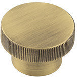 Hoxton Thaxted 40mm Knurled Cupboard Knob - Antique Brass - HOX240AB - Choice Handles