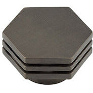 Hoxton Nile 40mm Hexagonal Cupboard Knob - Dark Bronze - HOX340DB - Choice Handles