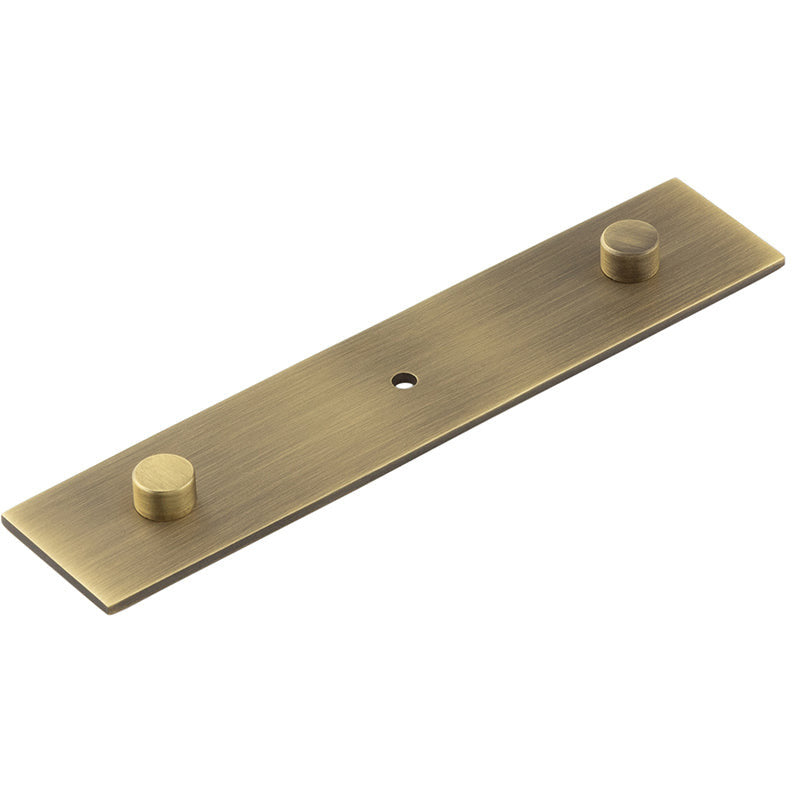 Hoxton Fanshaw 140x30mm Backplate for Cabinet Knobs - Antique Brass - HOX5090AB - Choice Handles