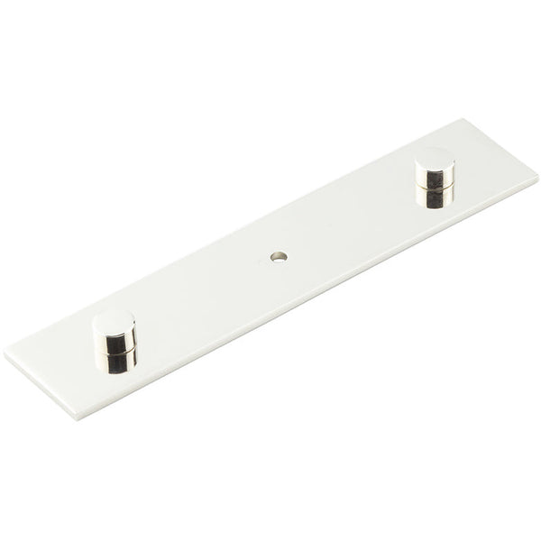 Hoxton Fanshaw 140x30mm Backplate for Cabinet Knobs - Polished Nickel - HOX5090PN - Choice Handles