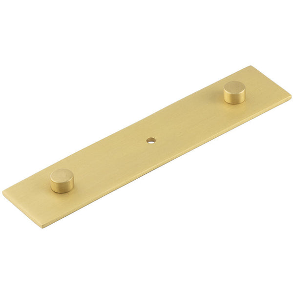Hoxton Fanshaw 140x30mm Backplate for Cabinet Knobs - Satin Brass - HOX5090SB - Choice Handles