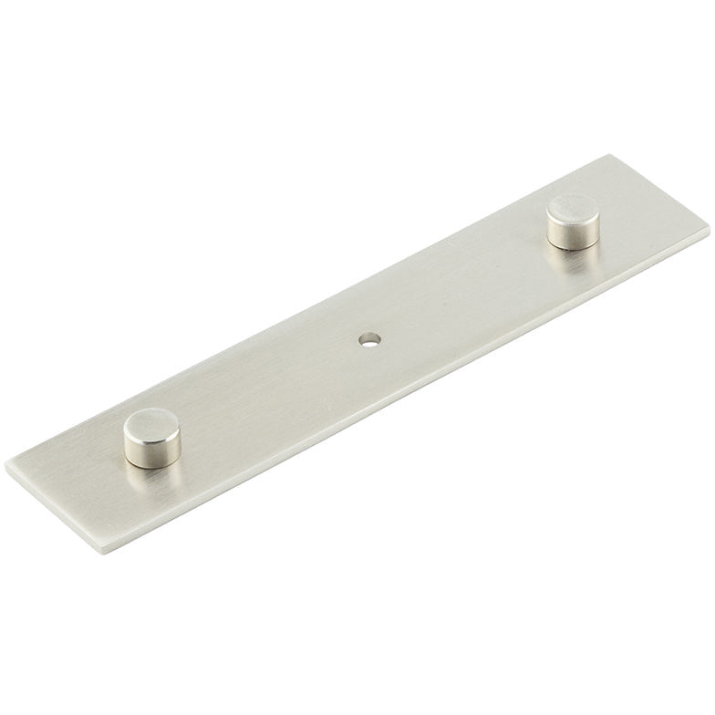 Hoxton Fanshaw 140x30mm Backplate for Cabinet Knobs - Satin Nickel - HOX5090SN - Choice Handles