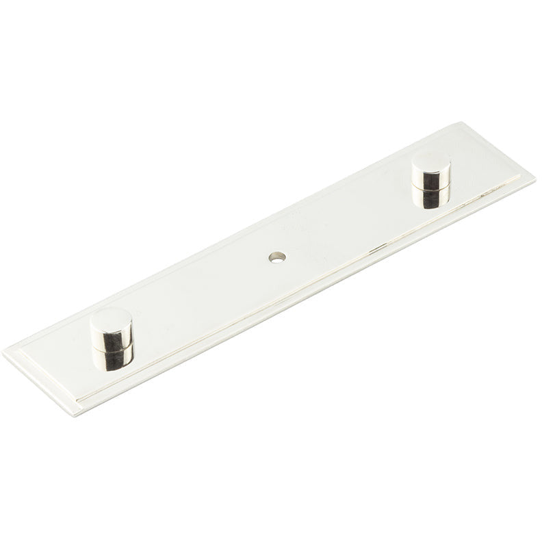 Hoxton Rushton 140x30mm Backplate for Cabinet Knobs - Polished Nickel - HOX6090PN - Choice Handles