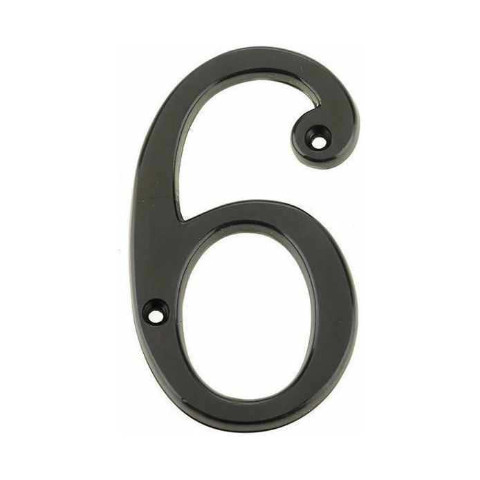 Jedo 75mm Dark Bronze Screwfix Numeral 6" - JNDB-6 - Choice Handles