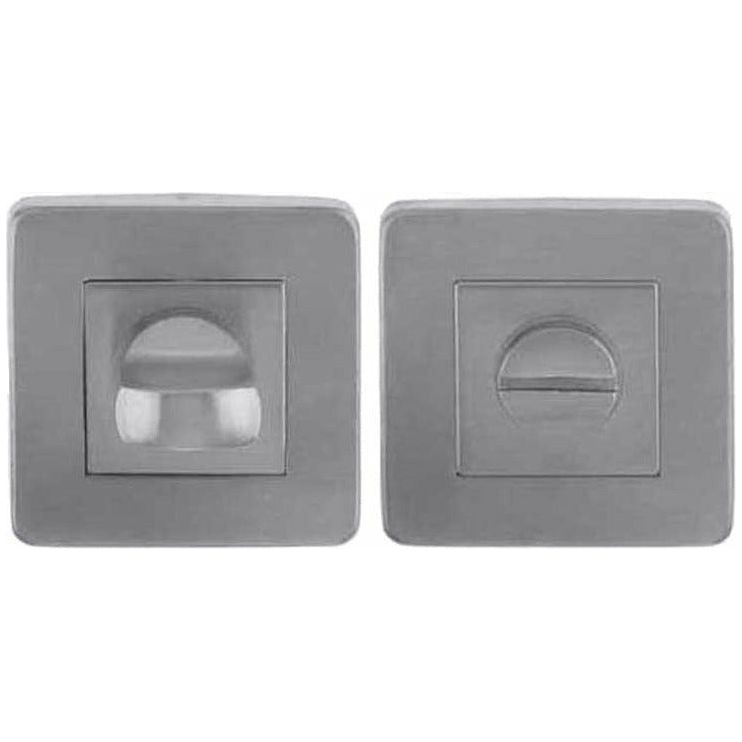 Frelan - Square Bathroom Turn & Release 52mm x 7mm - Satin Stainless Steel - JSS54 - Choice Handles