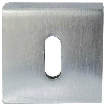 Frelan - Standard Key Hole Profile Square Escutcheon - Satin Chrome - JV4005SC - Choice Handles