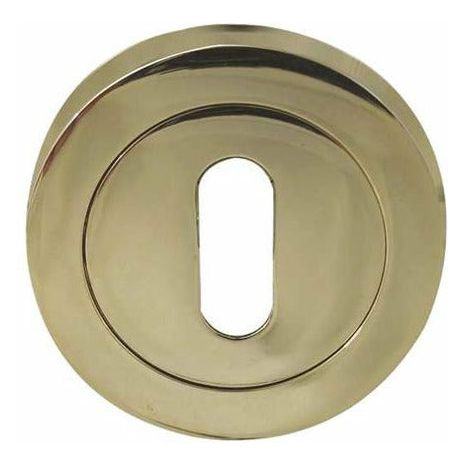 Frelan - Standard Profile Keyhole Escutcheon - PVD Brass - JV503PVD - Choice Handles