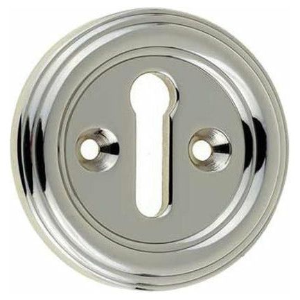 Frelan - Parisian Standard Profile Keyhole Escutcheon - Polished Nickel - JV604PN - Choice Handles