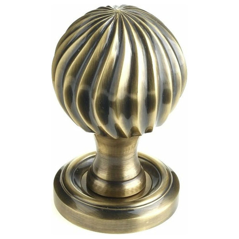 Frelan - Clarisse Mortice Door Knob  - Antique Brass - JV635AB - Choice Handles