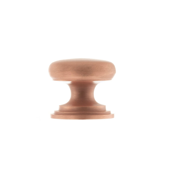 Atlantic - Old English Lincoln Solid Brass Victorian Cabinet Knob 38mm on Concealed Fix - Urban Satin Copper - OEC1238USC - Choice Handles